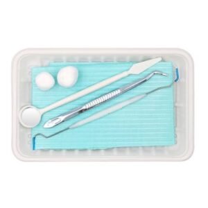 Plateau dentaire jetable – Kit d'examen et de soin