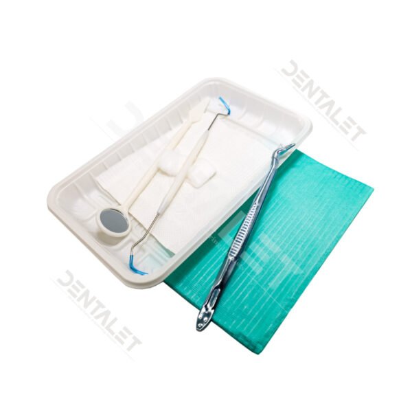 Plateau dentaire jetable – Kit d'examen et de soin